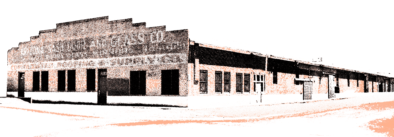 Halftone illustration of the Arizona Sash, Door & Glass Co. warehouse, circa 1927